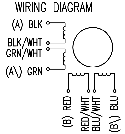 Распиновка двигателя 3.3. Example of a motor connection - 8SMC4-USB User Manual