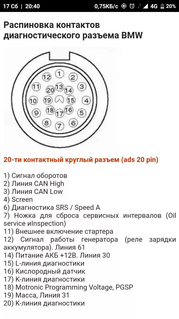 Распиновка е34 Если не работает inpa или BMW scaner(бобер) - BMW 7 series (E38), 4,4 л, 1998 го