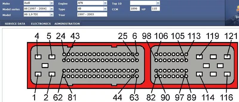 Распиновка эбу 5.1 нужна распиновка эбу afn Ауди помогите - Volkswagen Technical Site