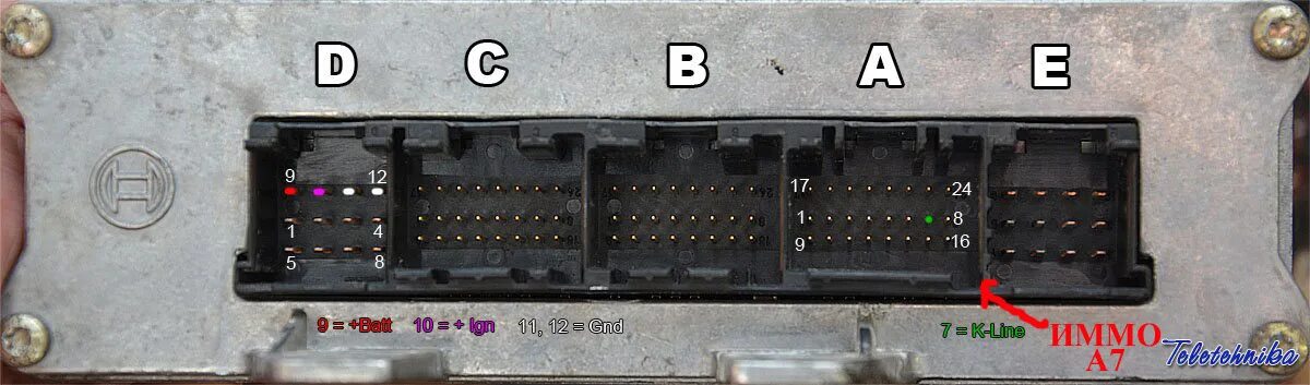 Распиновка эбу ауди Ремонт Immo1, или что делать когда машина заводится и глохнет. На примере А4 96г