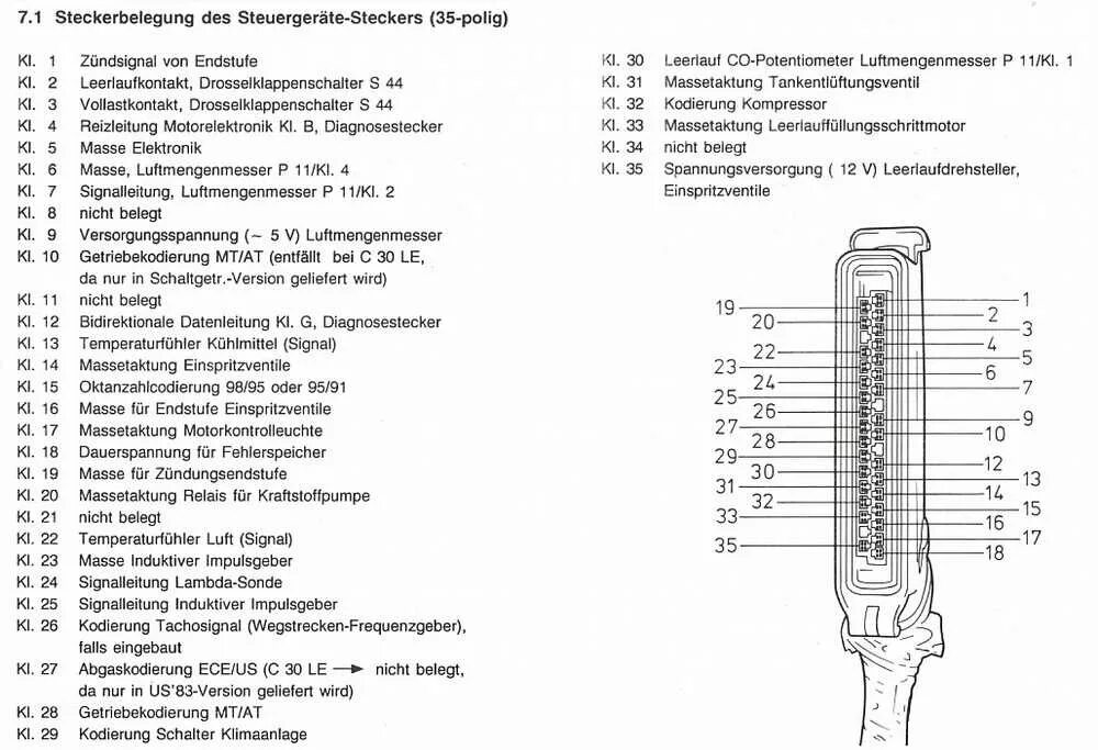 Распиновка эбу пассат Схема эбу бош мотроник - фото - АвтоМастер Инфо