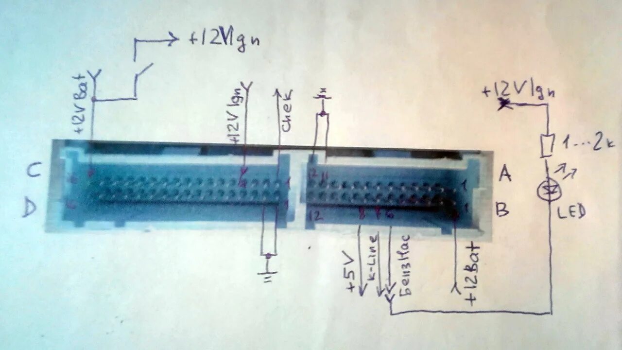 Распиновка эбу шевроле ЭБУ KDAC (IEFI-6). Полезный опыт чужой и свой. Часть 1: Подключение на столе. - 