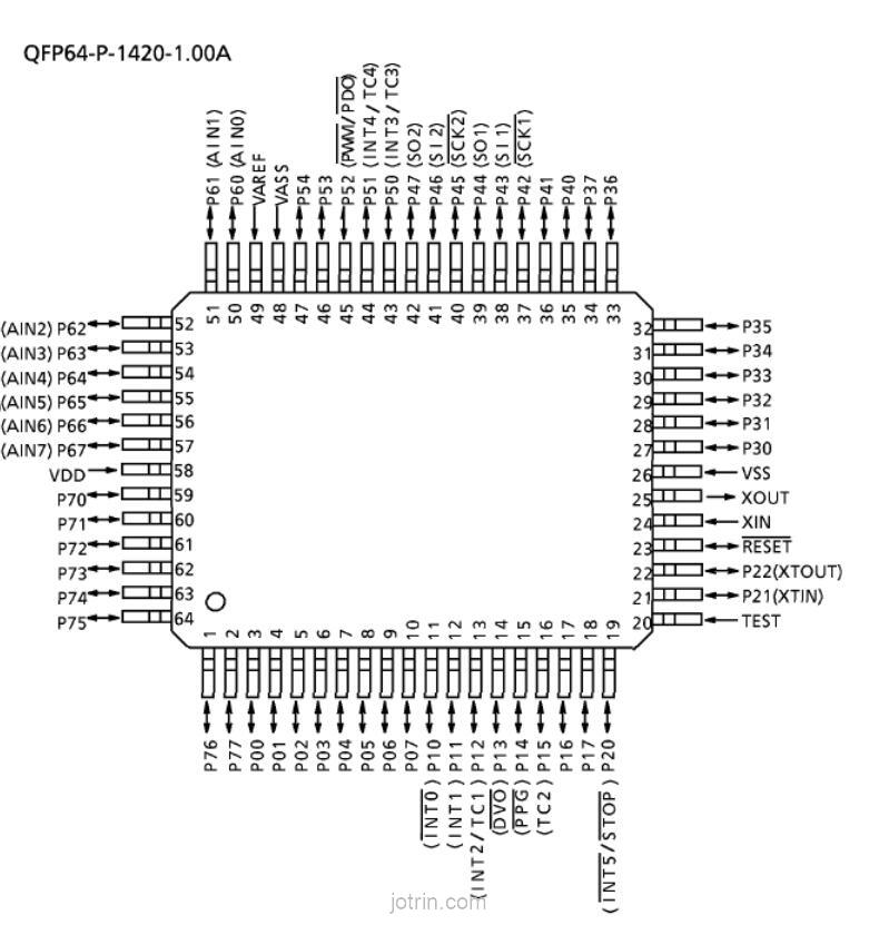 Распиновка f405 TMP87CH40F TOSHIBA Интегральные схемы (ИС) - JOTRIN ELECTRONICS