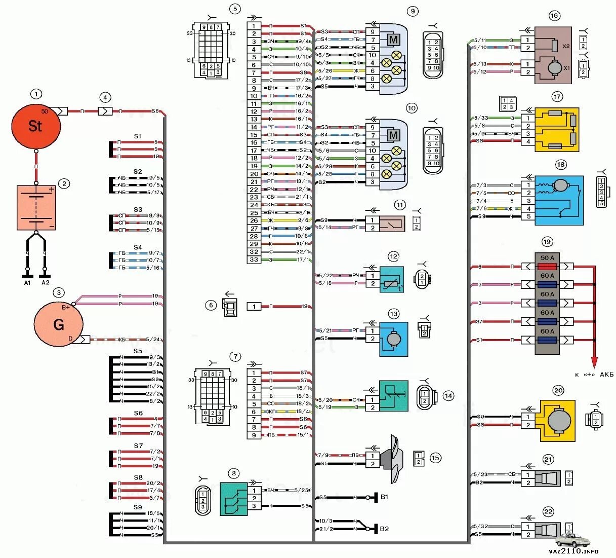 Электросхемы автомобилей ВАЗ подробно Часть 3 - DRIVE2