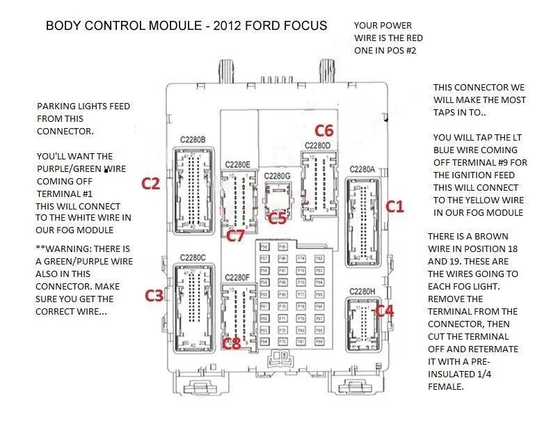 Распиновка форд фокус 3 Открывание багажника из салона с кнопки. - Ford Focus III Hatchback, 1,6 л, 2011