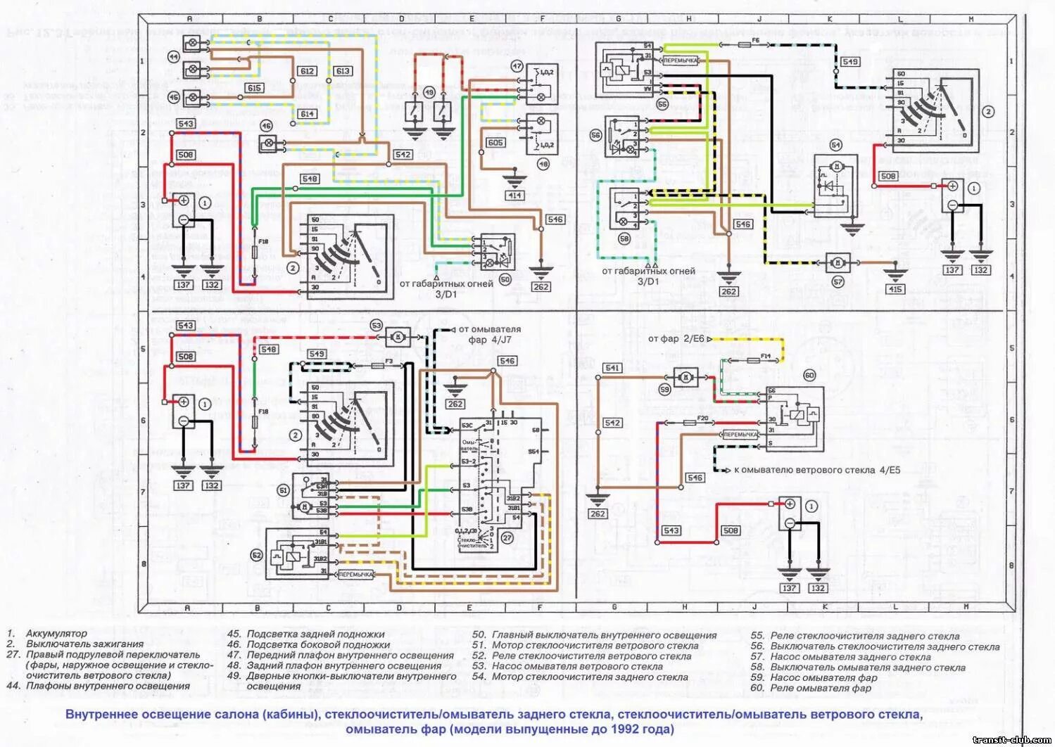 Распиновка форд транзит Цветная схема Форд Транзит - DRIVE2
