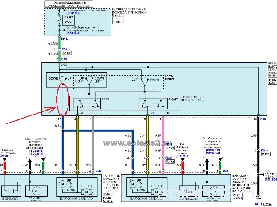 Распиновка hyundai solaris Боковые зеркала Hyundai Solaris 2 клуб