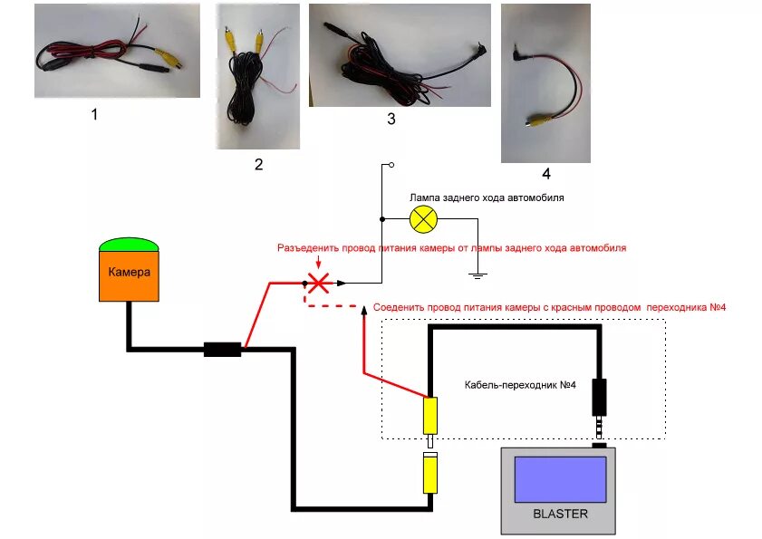 Распиновка камеры заднего хода Распиновка проводов камеры заднего