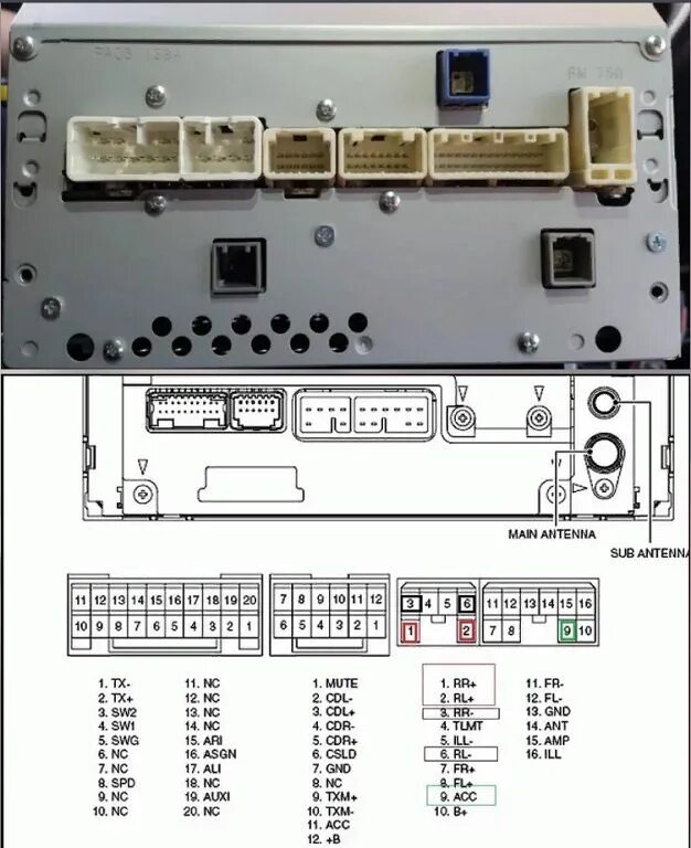 Распиновка камри 40 Распиновка штатной магнитолы тойота камри 40 - AutoZip35.ru