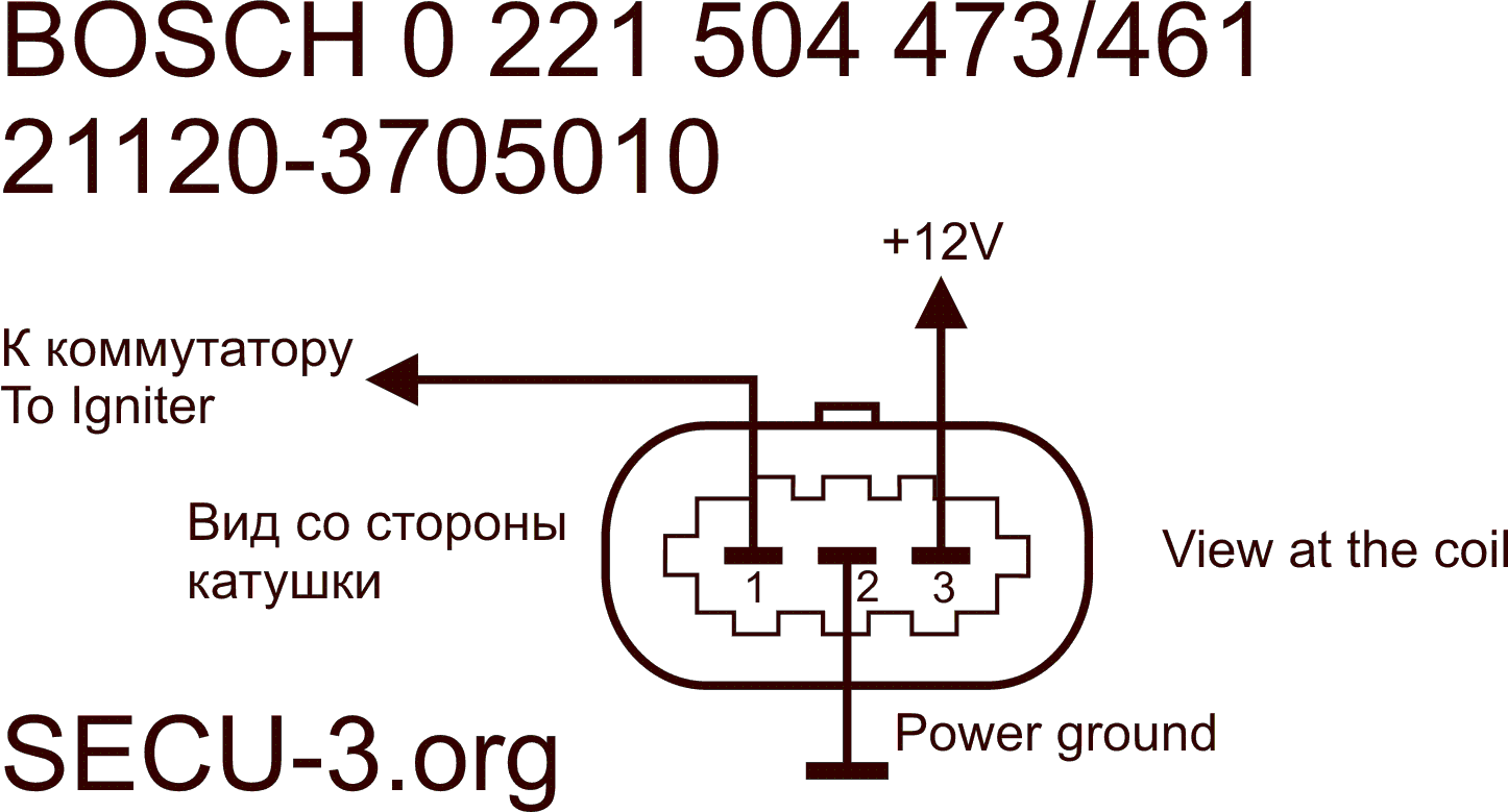 Распиновка катушки Датчики для МПСЗ SECU-3