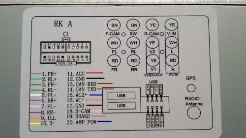 Распиновка китайской RK-A701 - Обсуждение - 4PDA