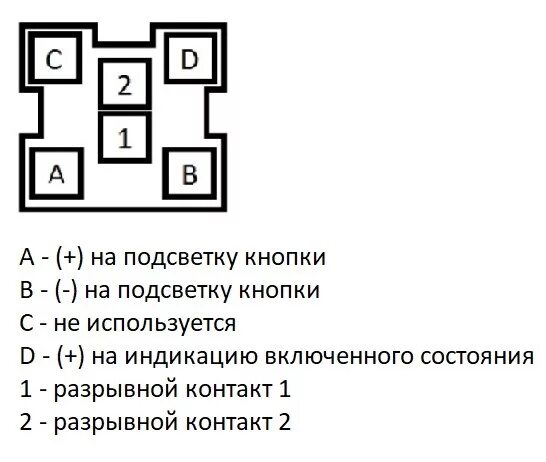 Распиновка кнопки #73. Включение магнитолы через кнопку - Lada Приора хэтчбек, 1,6 л, 2008 года ак