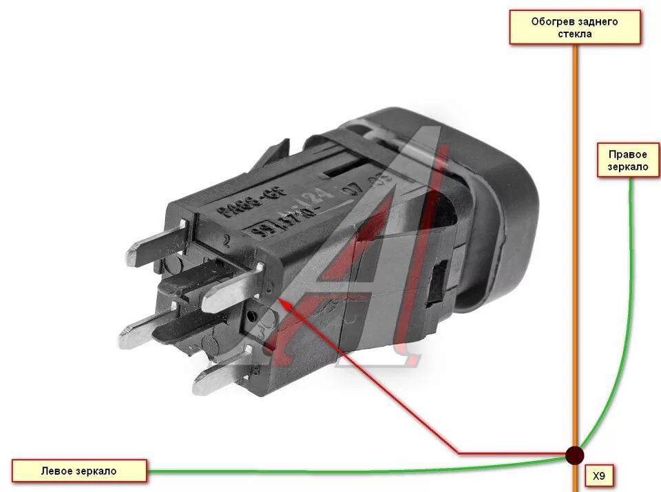 Распиновка кнопки газель Обогрев зеркал с таймером - Lada 2115, 1,6 л, 2011 года электроника DRIVE2