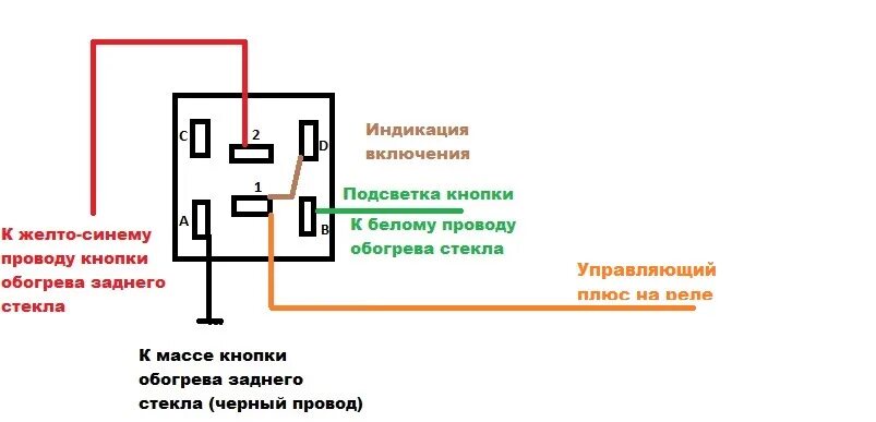 Распиновка кнопки обогрева стекла Установка зеркальных элементов с обогревом на зеркала ВАЗ 2114 нового образца - 