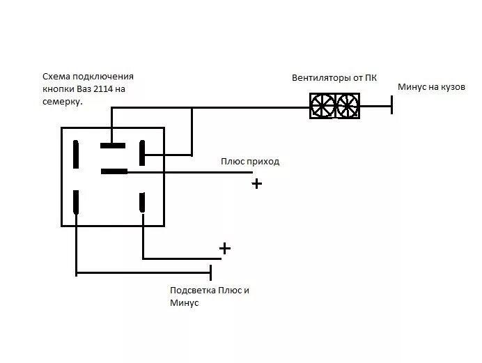 Распиновка кнопки ваз 2114 Схема подключения кнопки Циркуляции салона 2114 на семерку - Lada 21073, 2,1 л, 