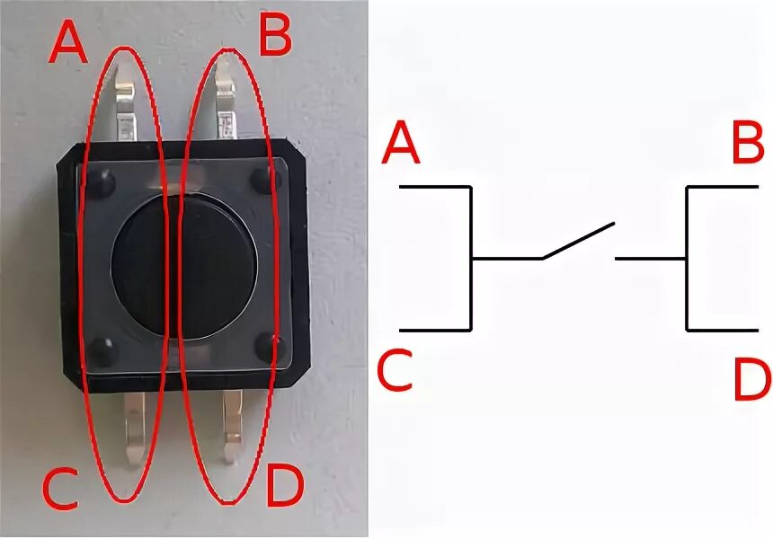 Распиновка кнопки включения Re: Momentary push button in Eagle? - Autodesk Community