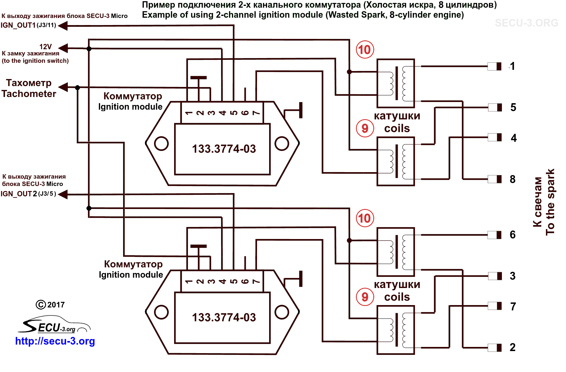 Распиновка коммутатора ваз Блок МПСЗ SECU-3 Micro USB - МПСЗ SECU-3 / Ignition and fuel injection system