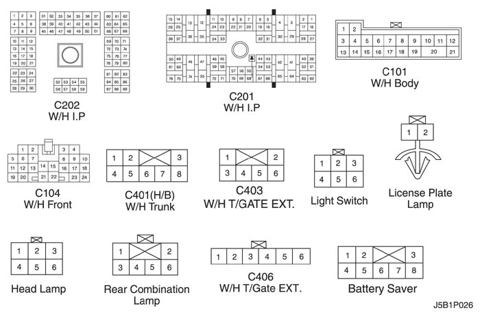 Распиновка лачетти Electrical Wiring Diagram 2005 Nubira-Lacetti 12. ILLUMINATION CIRCUIT