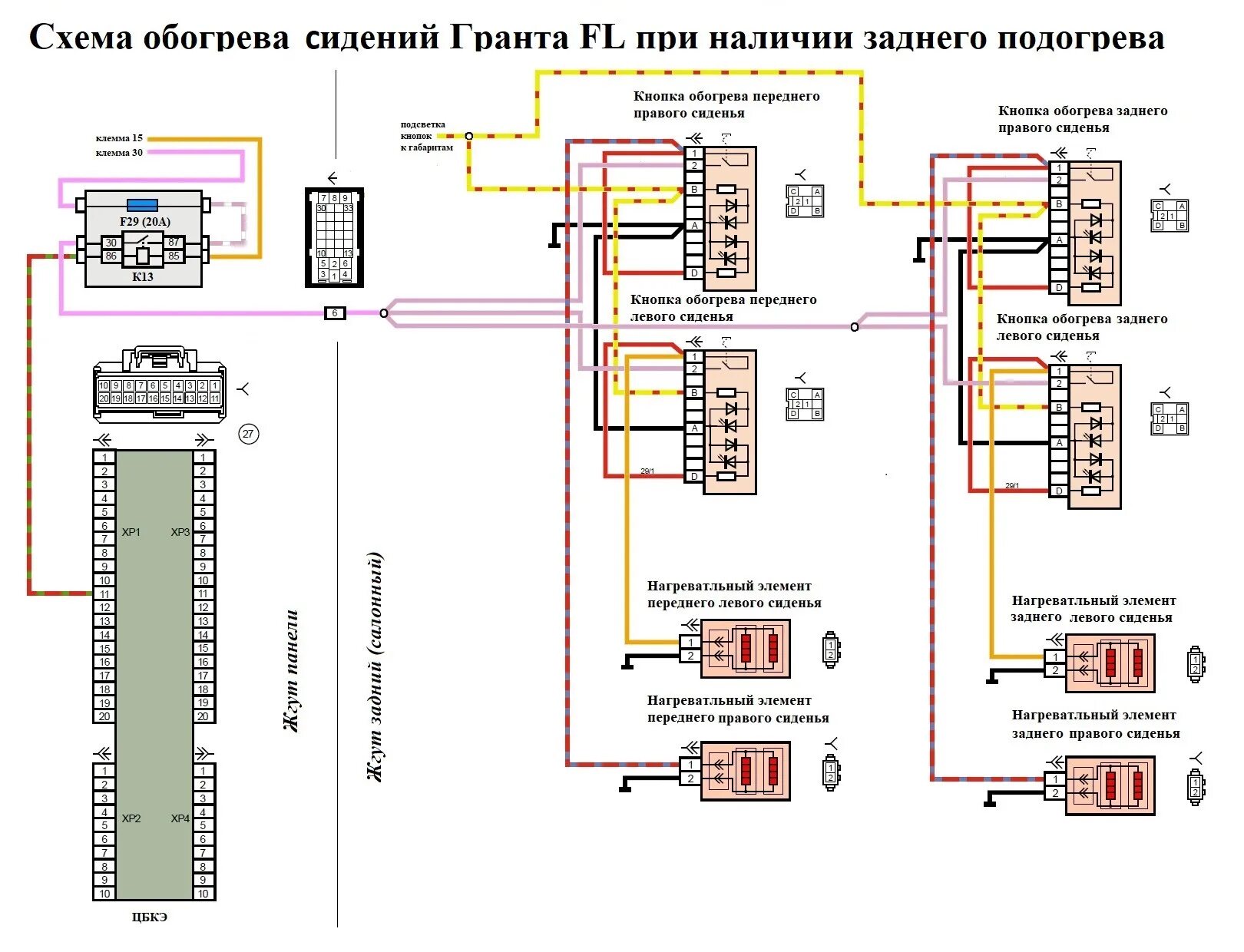 Распиновка лада гранта фл Для переднего подлокотника в Калину 2 - 1 Этап - Lada Калина 2 хэтчбек, 1,6 л, 2