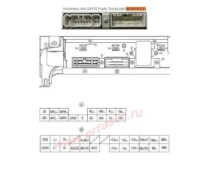 Распиновка land cruiser Музыка нам покоя не даёт. - Toyota Land Cruiser Prado 120-series, 4 л, 2004 года