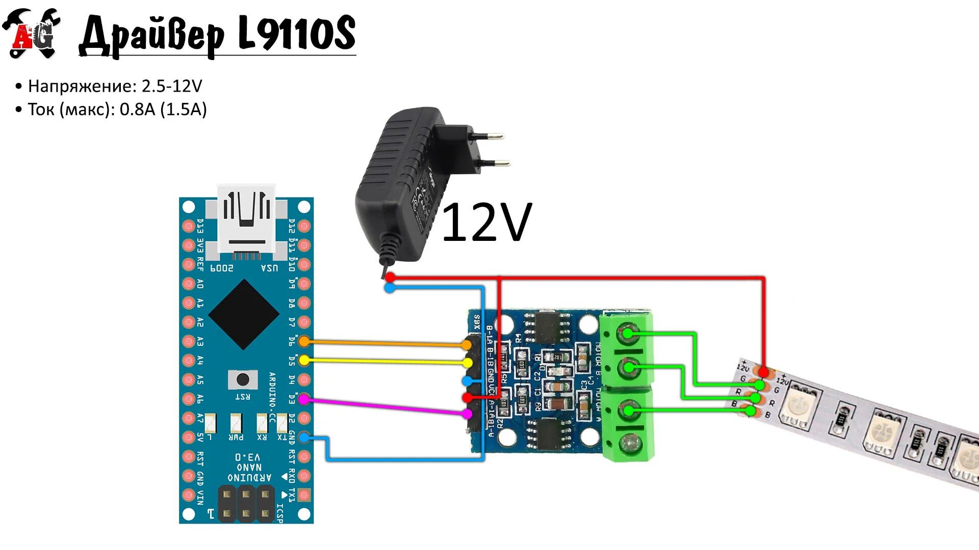 Распиновка led RGB светодиоды и ленты - AlexGyver Technologies