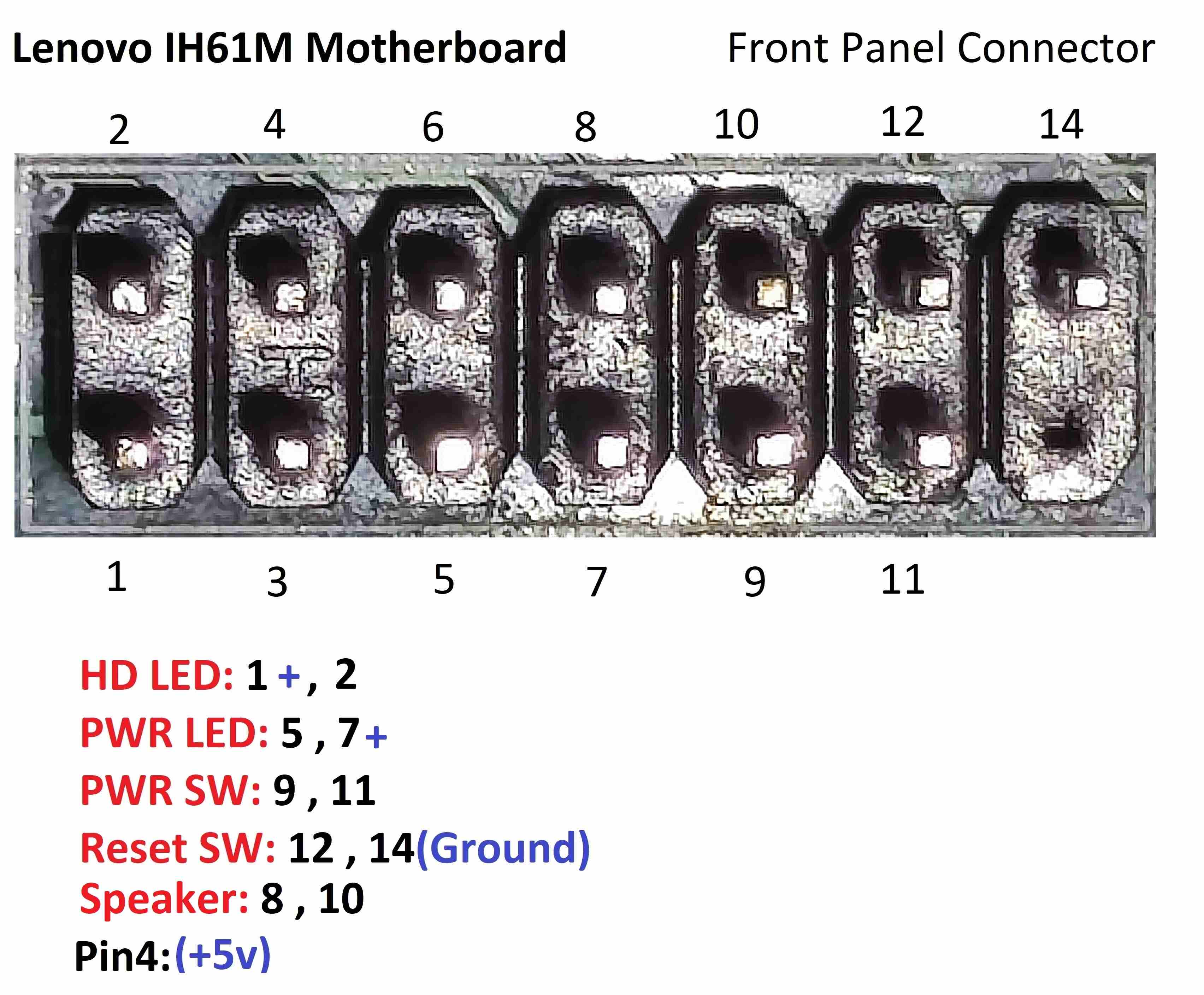 Распиновка lenovo ThinkCentre-M81-Front-panel-connector-pinout - English Community - LENOVO COMMUN