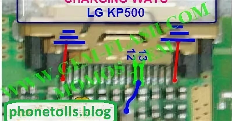 Pinout image of LG SEMC A2 Platform - connector diagrams