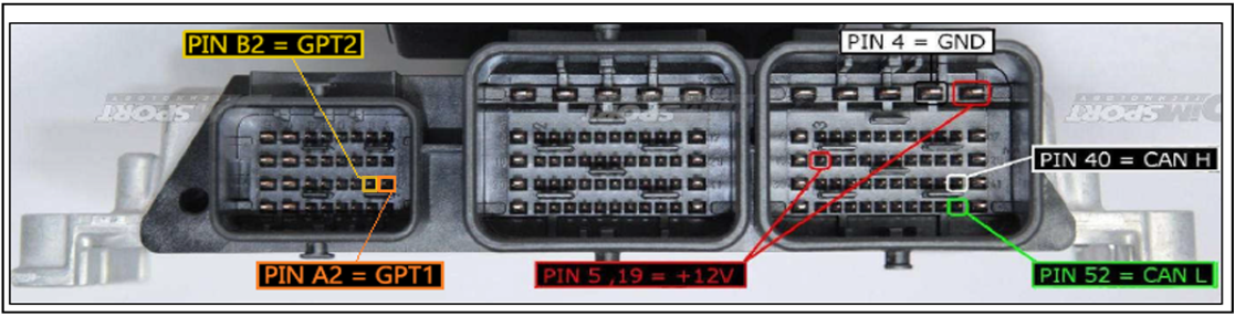 Распиновка м74 MED17.4 TC1766 PSA Reflash ECU