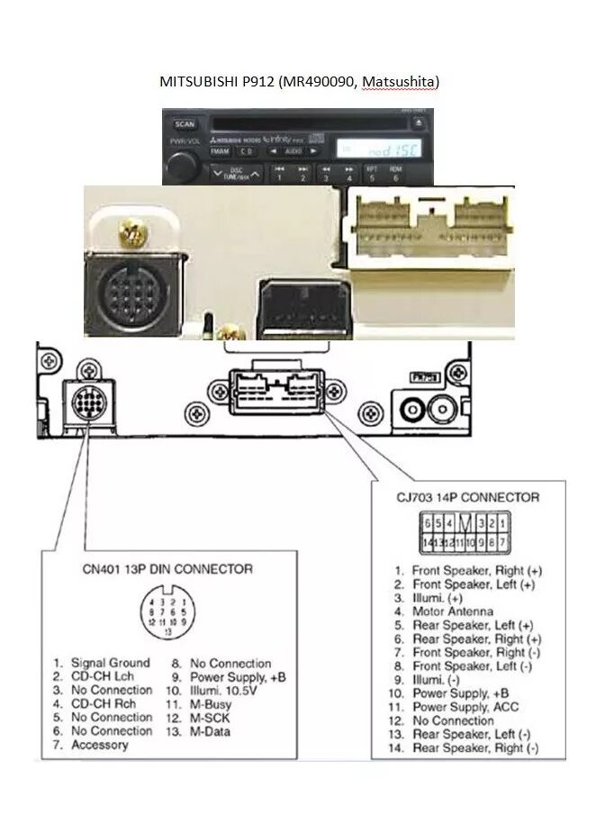 Распиновка магнитолы митсубиси Тридцать первая запись. Распиновка магнитол MITSUBISHI - Mitsubishi Grandis, 2,4