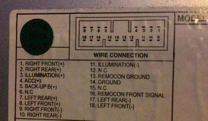 Распиновка магнитолы шевроле Распиновка проводов магнитолы шевроле каптива