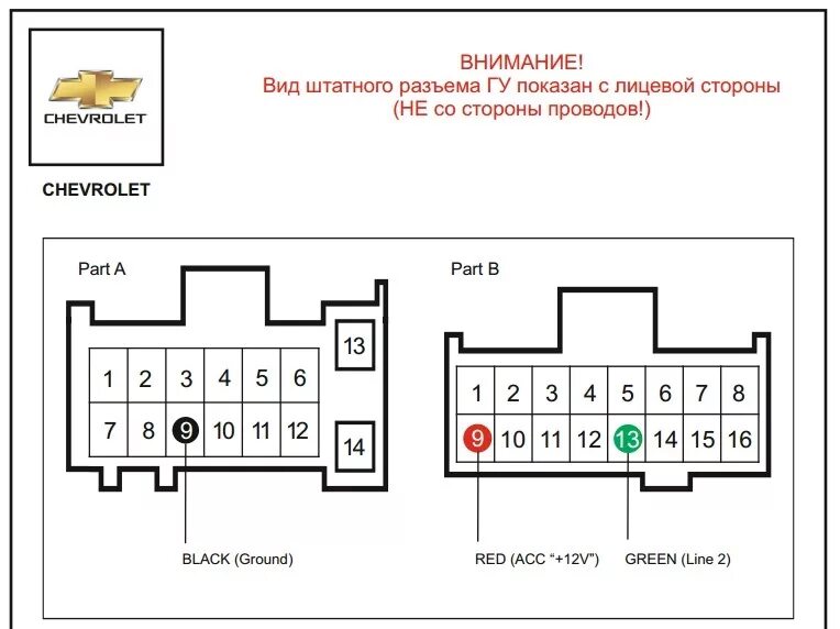 Распиновка магнитолы шевроле интерфейс управления магнитолой от штатного ремокона - Chevrolet Aveo Sedan (1G)