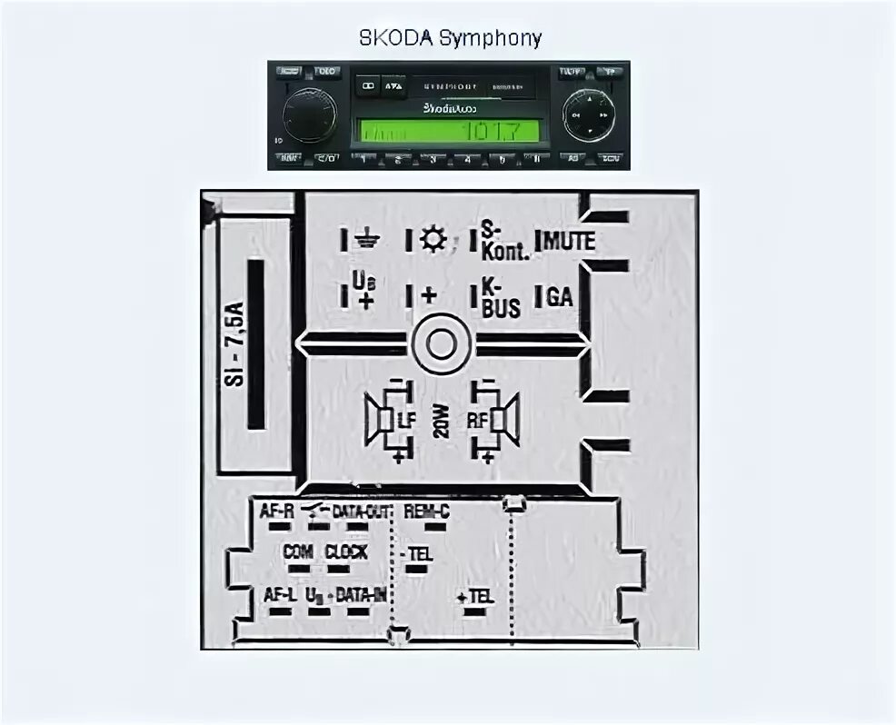 Распиновка магнитолы шкода Книга Инфо по магнитоле Skoda Symphony mp3 и Распиновка - Skoda Octavia Combi A4