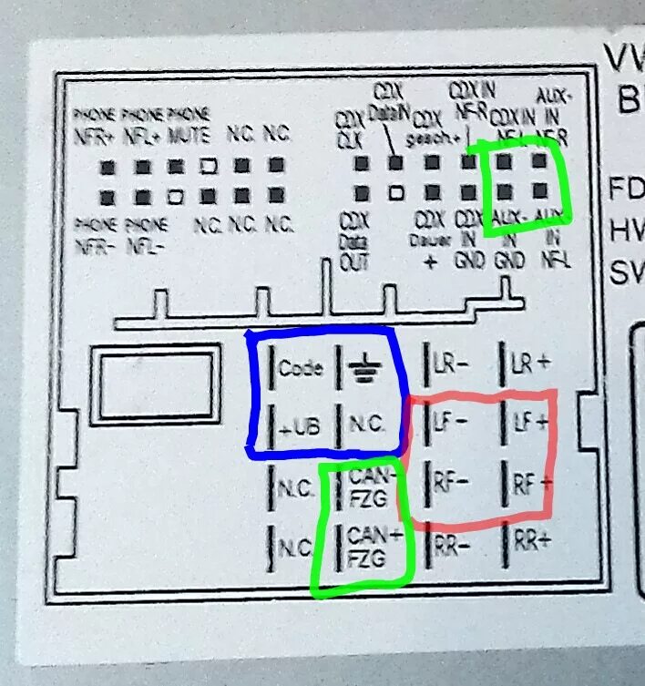 Распиновка магнитолы шкода Установка магнитолы RCD 310 в Skoda fabia до FL (или вариант нищеброда из провин