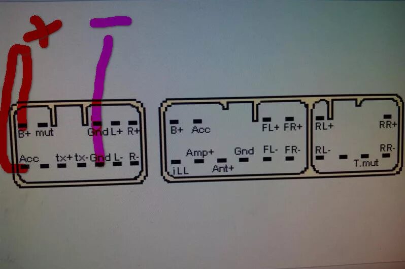 Распиновка магнитолы toyota Ответы Mail.ru: как подключить магнитолу без штекера.