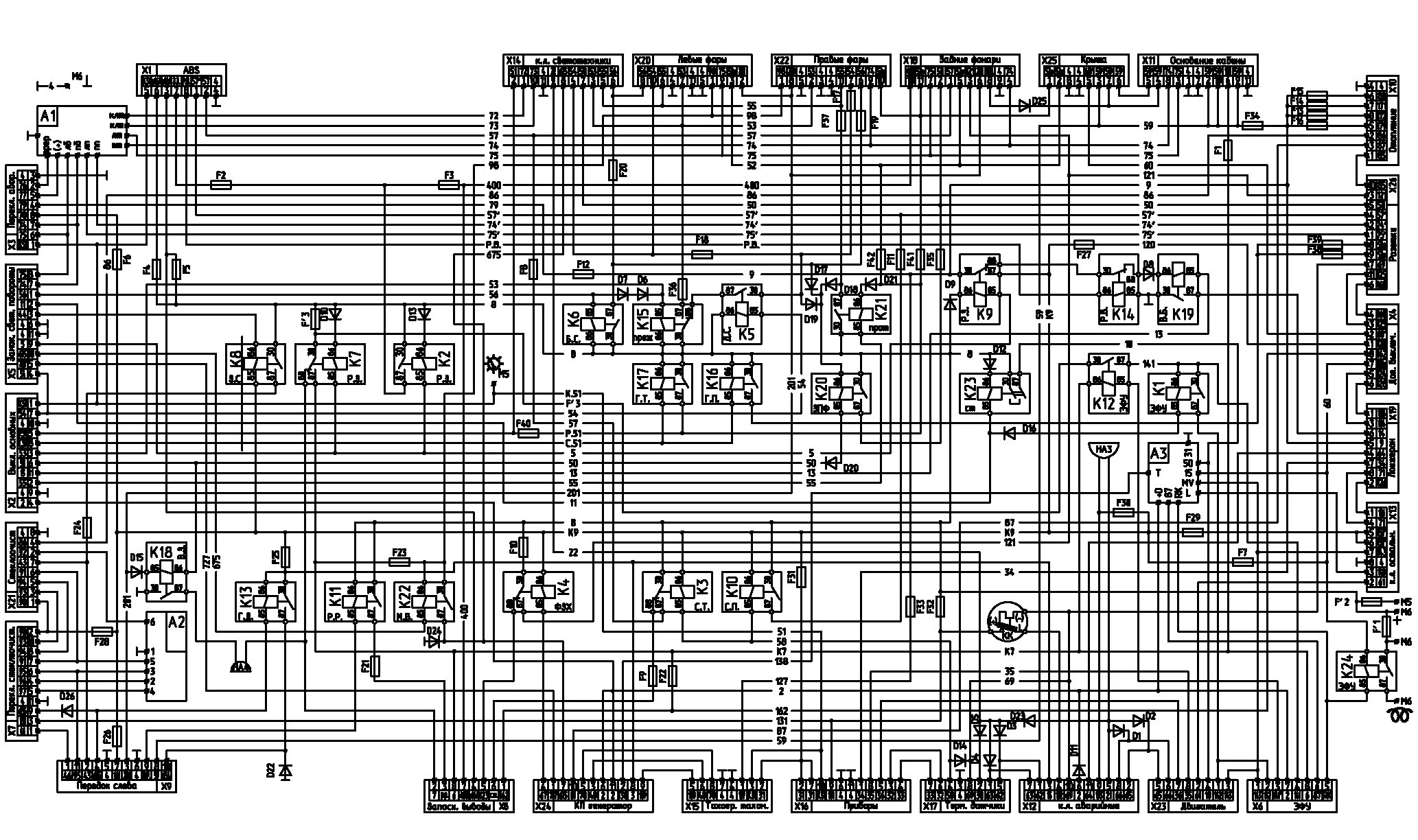 Распиновка маз Электросхема МАЗ - Автозапчасти и автоХитрости