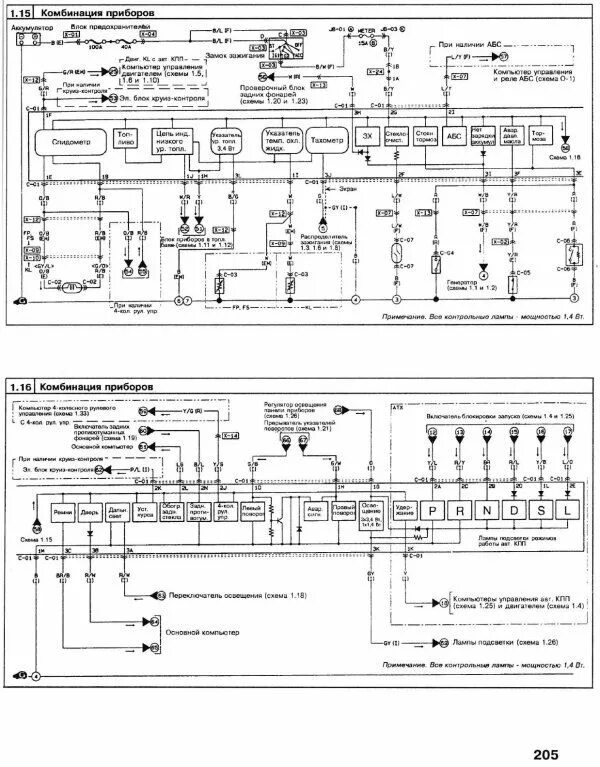 Распиновка мазда 626 Mazda 626 (Мазда 626) 1989-1997: схема электрооборудования Мазда, Система зажига