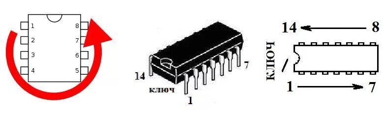 Распиновка микросхем Урок 2.5 - Транзисторы и микросхемы