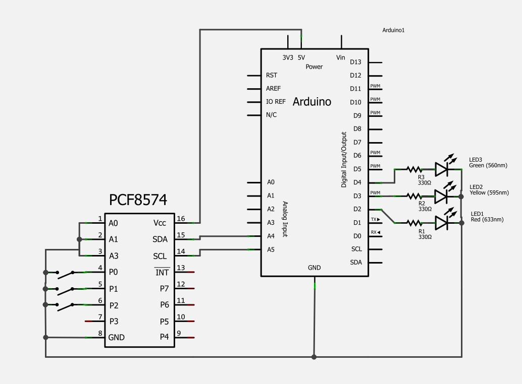 Распиновка модуля Anleitung: PCF8574 als I2C-Input am Arduino - Deutsch - Arduino Forum