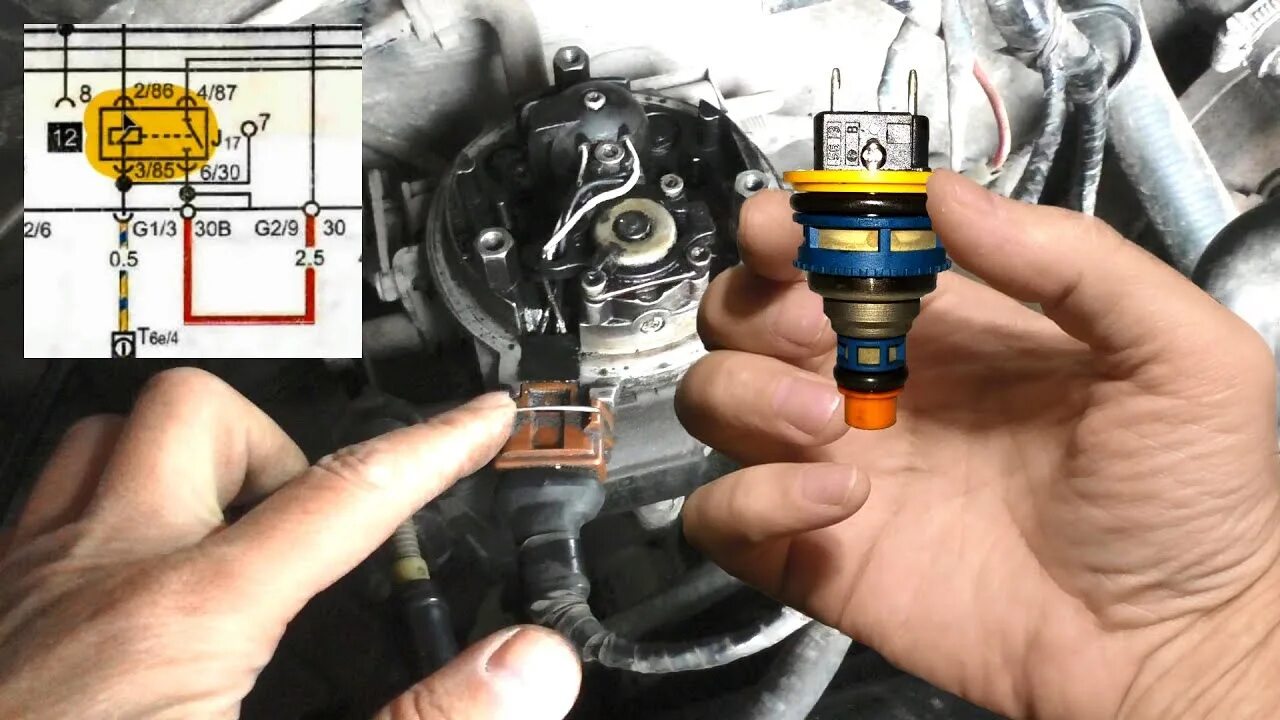 Распиновка моновпрыска Схема работы форсунки и бензонасоса моновпрыск - Volkswagen Passat Variant (B3),