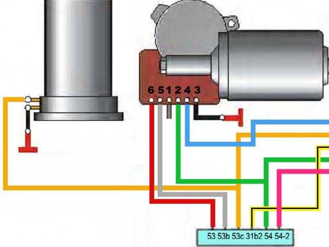 Распиновка моторчика Как снять моторчик дворников на камазе