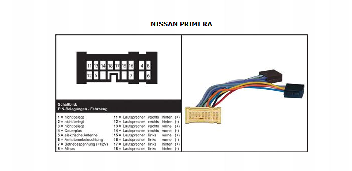 Распиновка nissan almera Распиновка штатной магнитолы ниссан альмера классик LkbAuto.ru