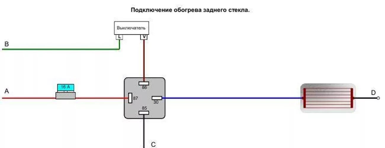 Распиновка обогрева заднего стекла установка птф и обогрева заднего стекла - ИЖ 2126, 1,6 л, 2001 года электроника 