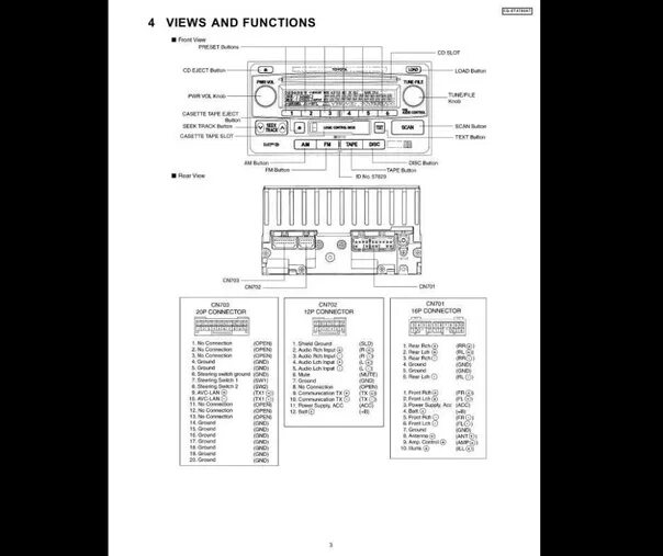 Распиновка panasonic Panasonic-cq-et4780at. Фотография из альбома Panasonic. - 12 из 27 ВКонтакте