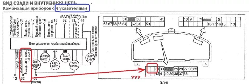 Распиновка панели ниссан Оптитрон 1. Вникаем в распиновку. - Nissan AD (Y11), 1,8 л, 2002 года электроник