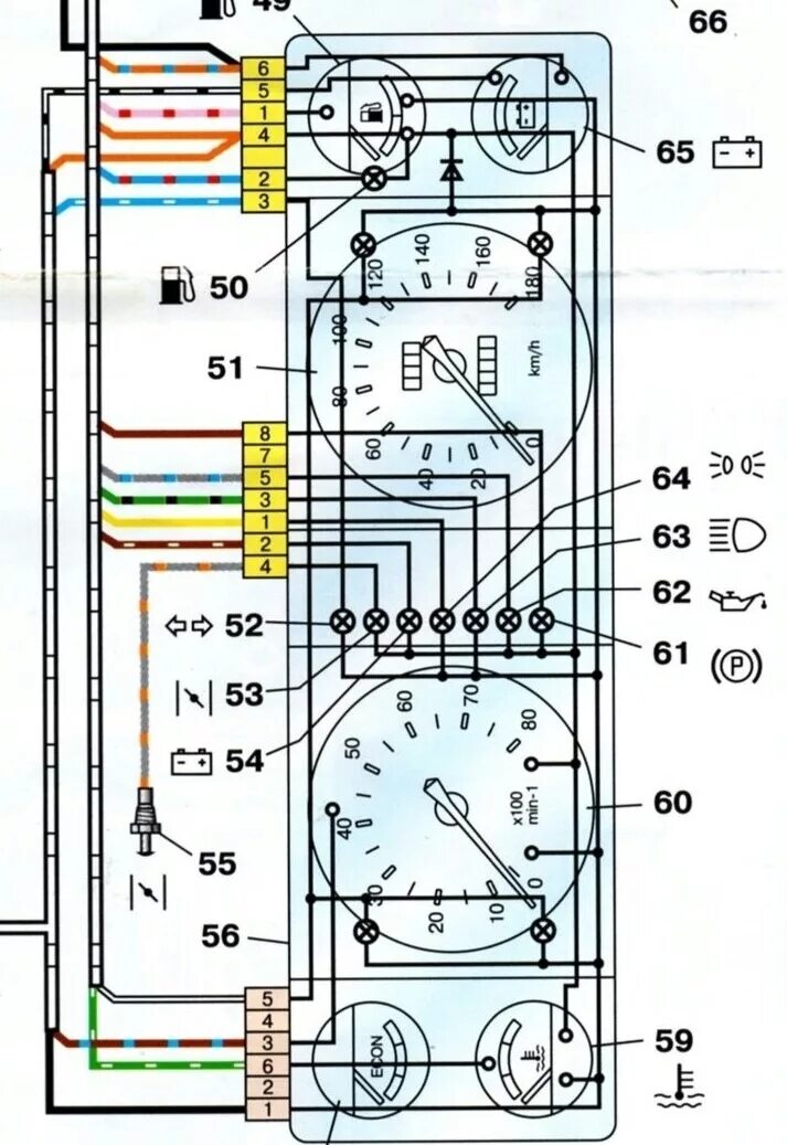 Распиновка панели ваз 2107 панель приборов от 2107 на 2106 - DRIVE2