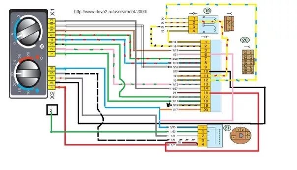 Распиновка печки 2110 Схемы для прио панели часть 2 - Lada 21102, 1,5 л, 2002 года электроника DRIVE2