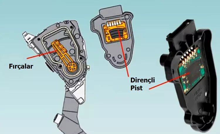 Распиновка педали газа Gaz Pedalı Konum Sensörü Motor Dersi