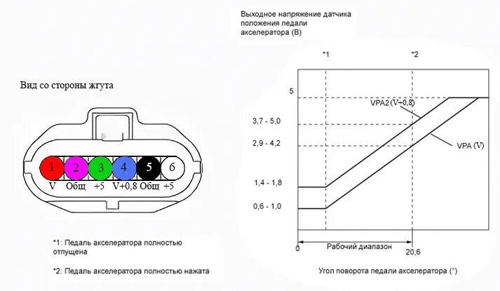 Распиновка педали газа #3 Круиз-контроль в Toyota Corolla Fielder 1NZ-FE ( NZE-164G): Установка UPD2 - 