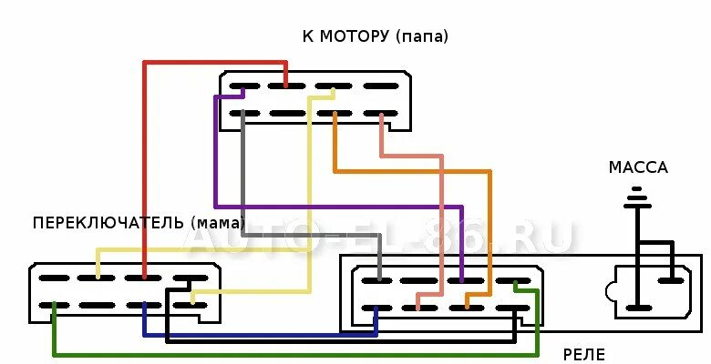 Распиновка переключателя дворников Схема подключения реле стеклоочистителя КАМАЗ евро