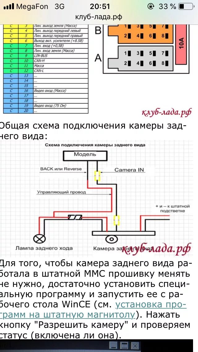 Распиновка подключения камеры заднего вида на весту штатная мультимедиа - Lada Приора седан, 1,6 л, 2013 года автозвук DRIVE2